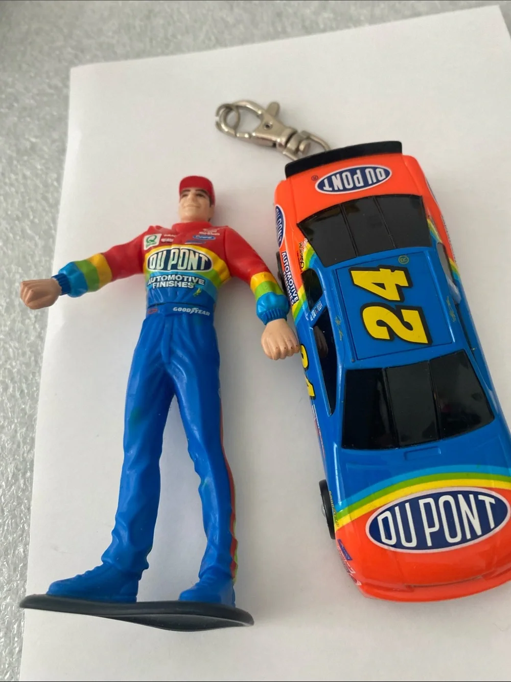Keychain Nascar JEFF GORDON - TALKING - Needs new batteries unused 1990